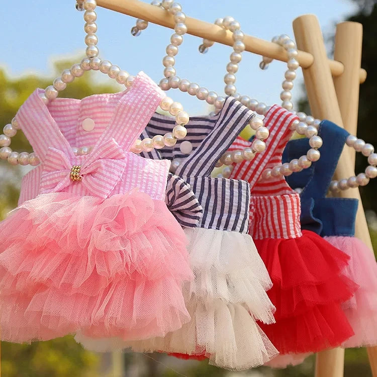The Sweetheart Stripe™ Ruffle Pet Dress