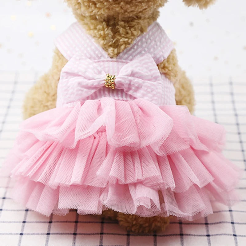 The Sweetheart Stripe™ Ruffle Pet Dress
