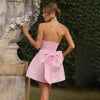The Bow Affair Satin Mini Dress