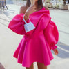 The Flirt Alert One-Shoulder Mini Dress