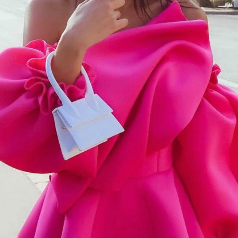 The Flirt Alert One-Shoulder Mini Dress