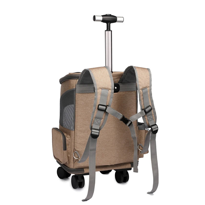 The Jet-Set Paws Rolling Pet Carrier