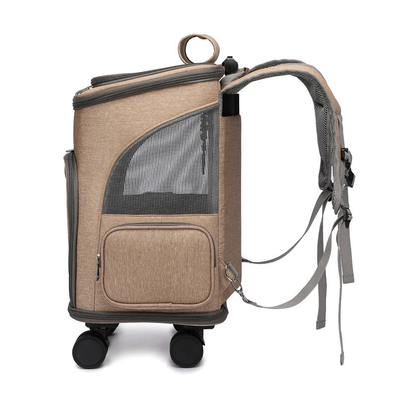 The Jet-Set Paws Rolling Pet Carrier
