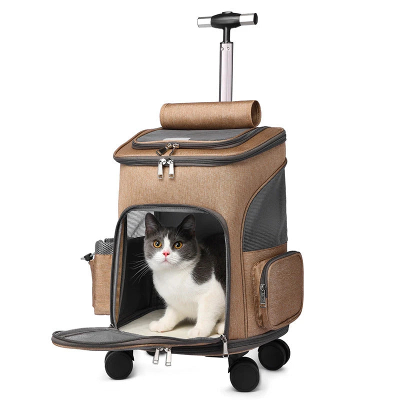 The Jet-Set Paws Rolling Pet Carrier