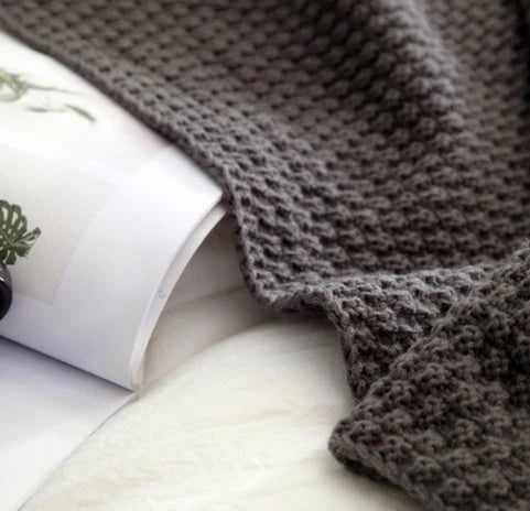 The Cozy Crush Pom-Pom Knit Throw