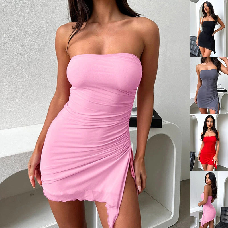 After Midnight Y2K Backless Mini Dress