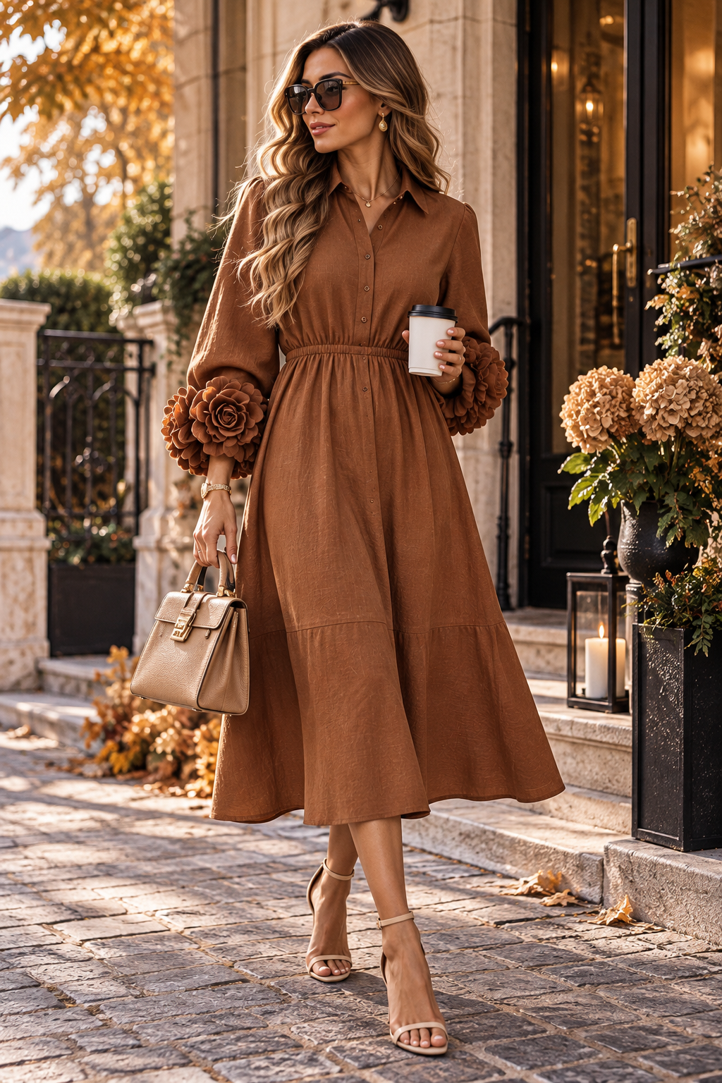 The Elara Ruffle Hem Dress