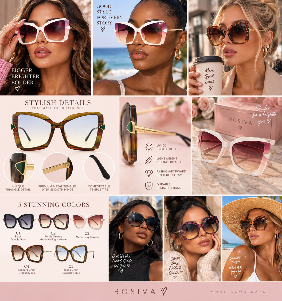 The Sienna Butterfly Sunglasses