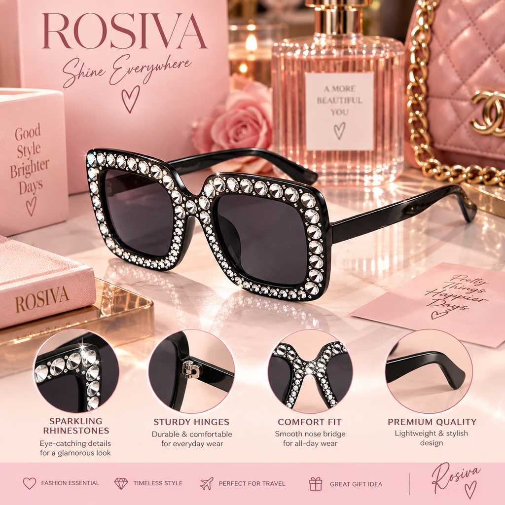 The Valentina Diamond Square Sunglasses
