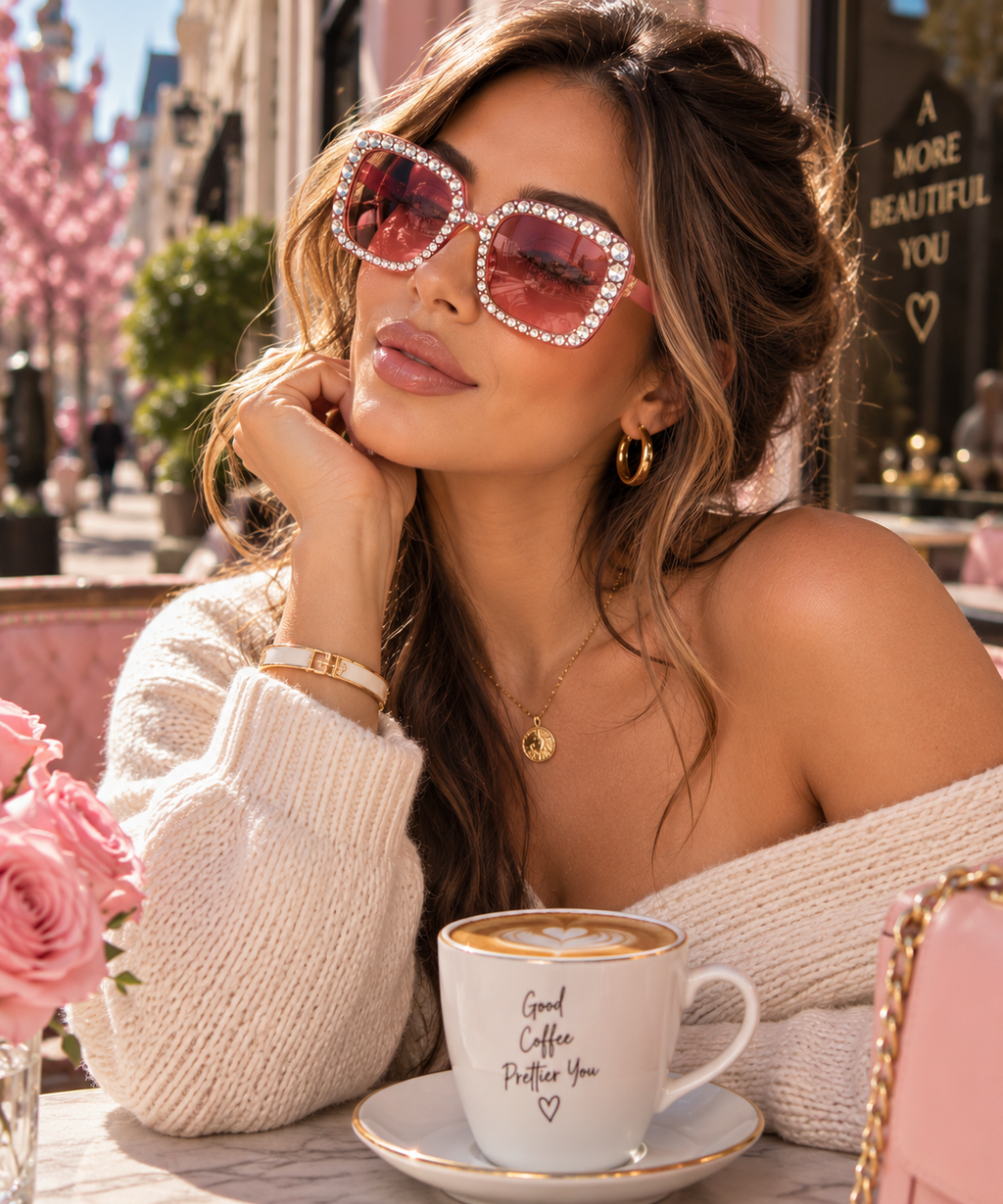 The Valentina Diamond Square Sunglasses