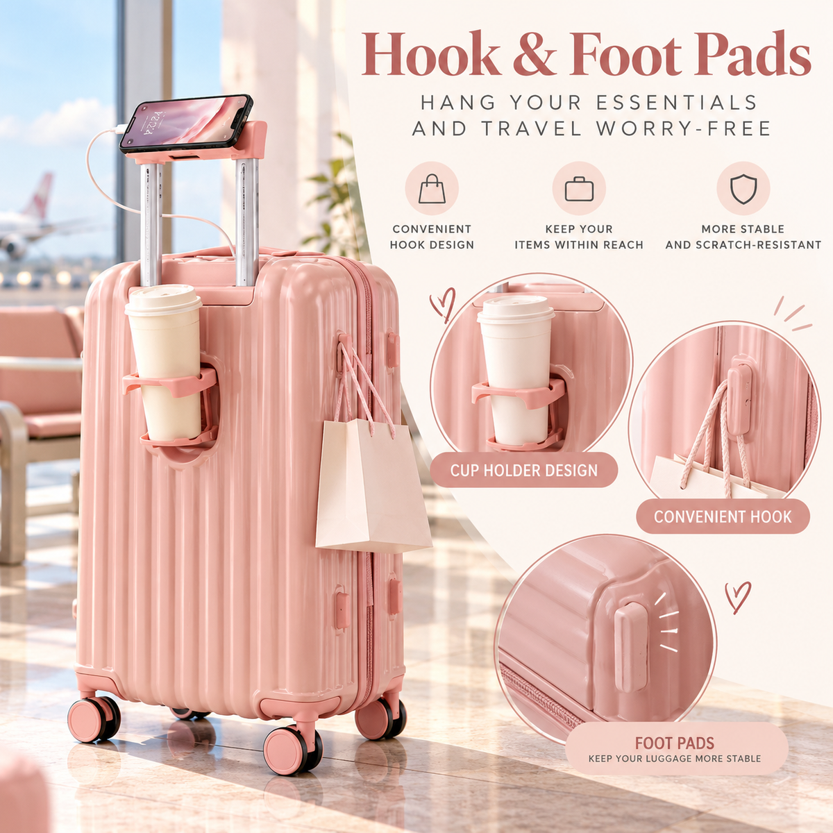 The Jetset Darling 3-Piece Smart Luggage Set