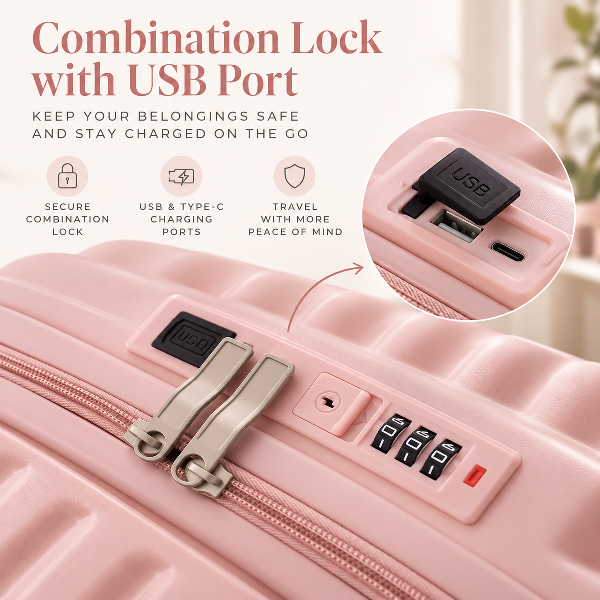 The Jetset Darling 3-Piece Smart Luggage Set