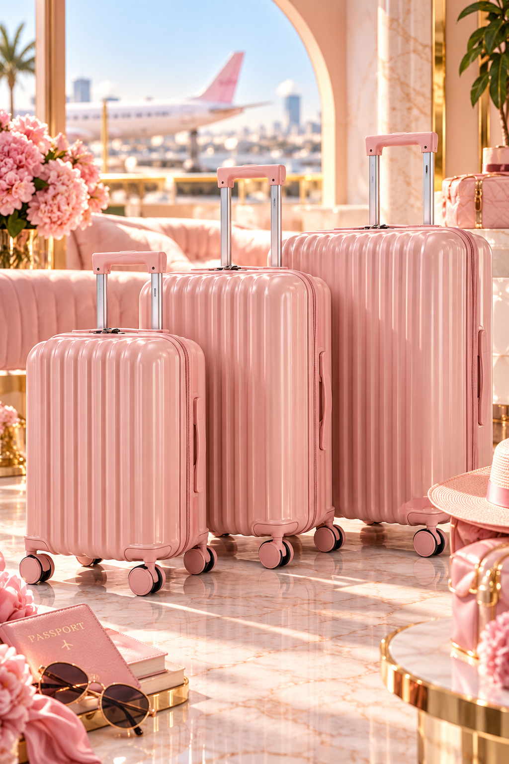 The Jetset Darling 3-Piece Smart Luggage Set