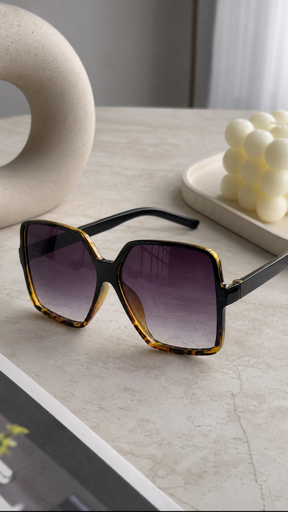The Savannah Oversized Leopard Sunglasses