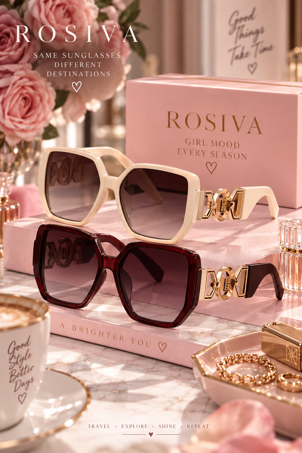 The It-Girl Chain Sunglasses Duo