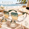 The Celeste Rimless Square Sunglasses