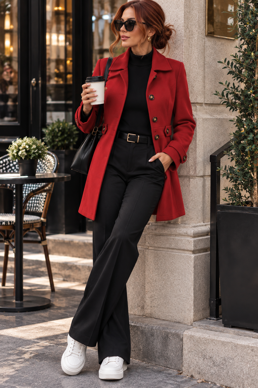 The Camille Tailored Midi Coat