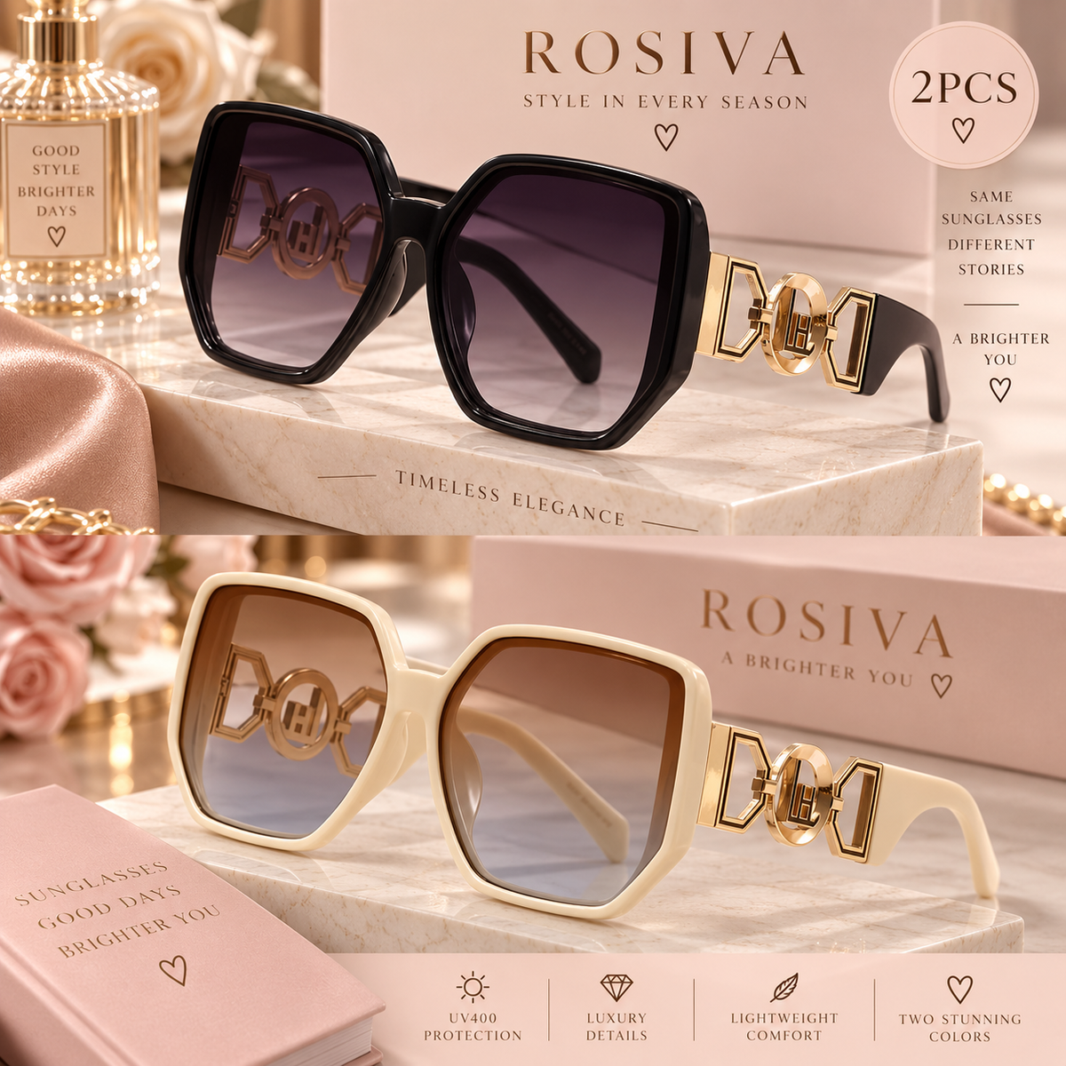 The It-Girl Chain Sunglasses Duo