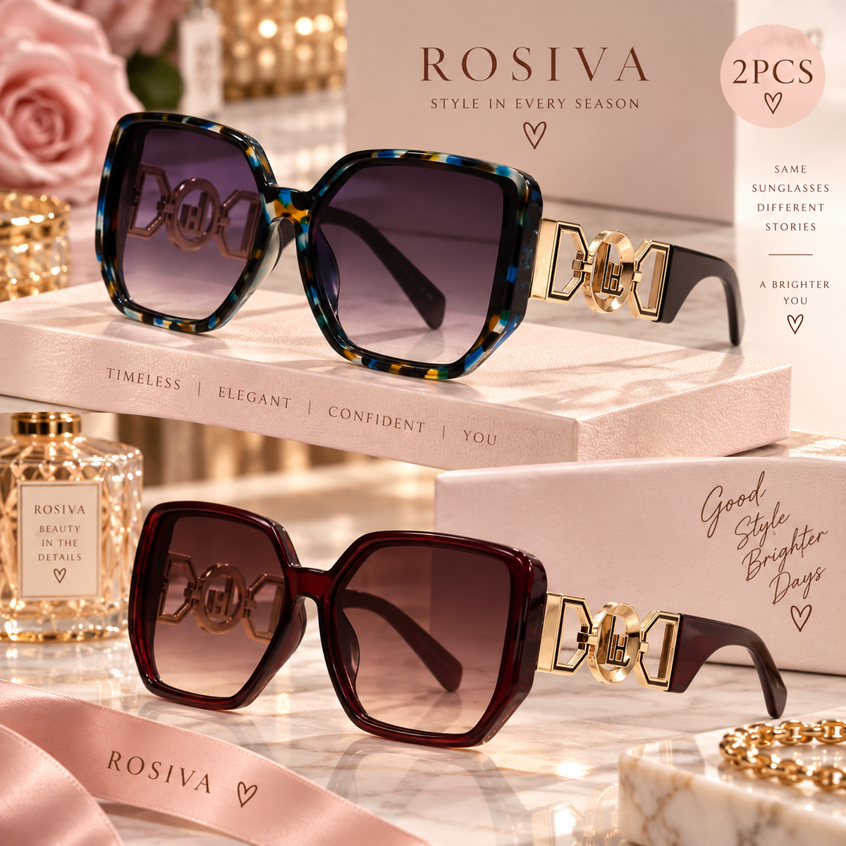 The It-Girl Chain Sunglasses Duo