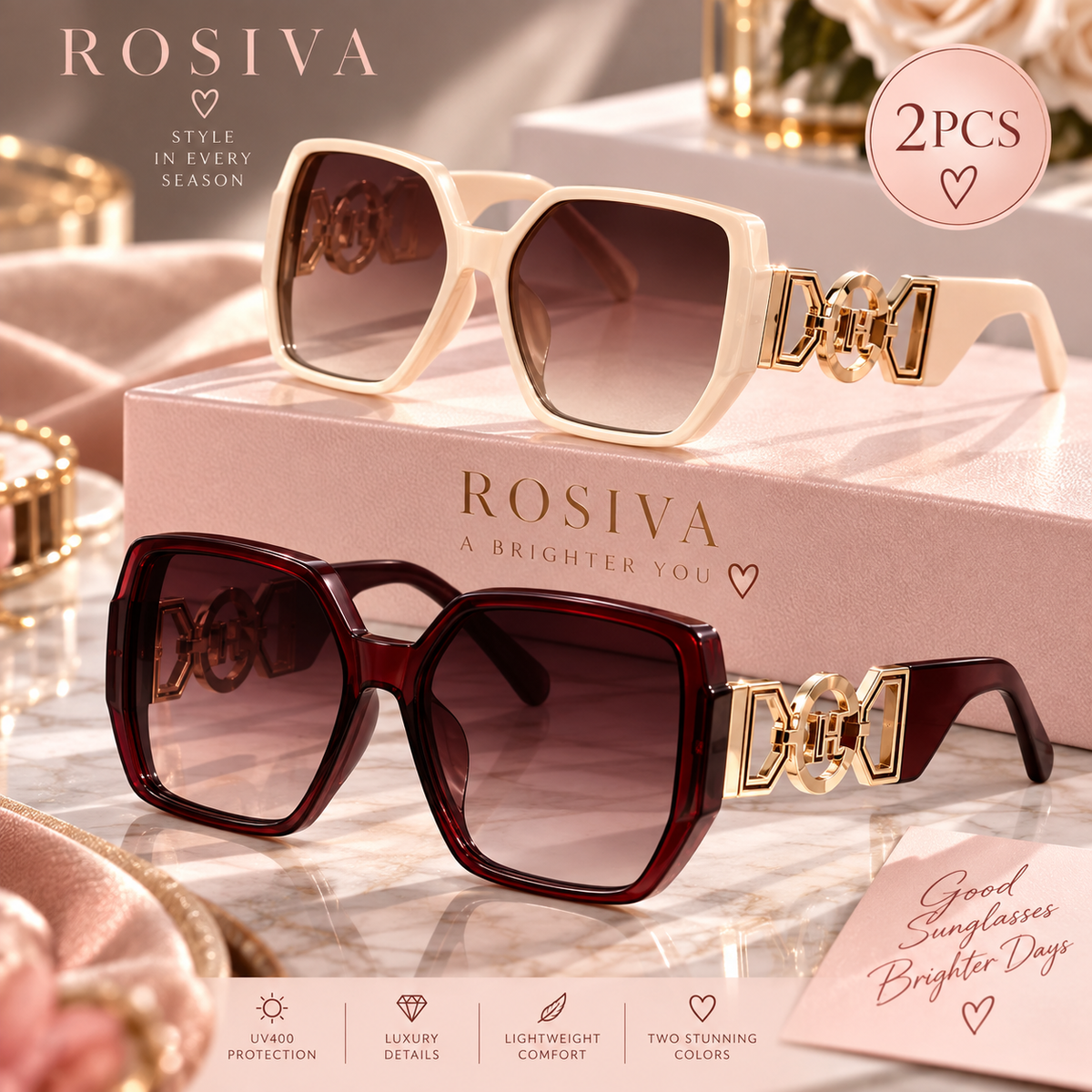 The It-Girl Chain Sunglasses Duo