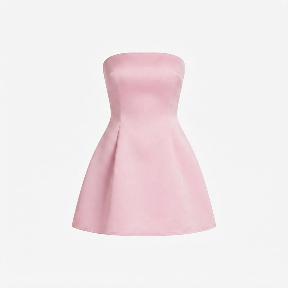 The Bow Affair Satin Mini Dress