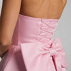The Bow Affair Satin Mini Dress