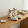 The Pretty Please Bow Platform Heels