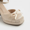 The Pretty Please Bow Platform Heels