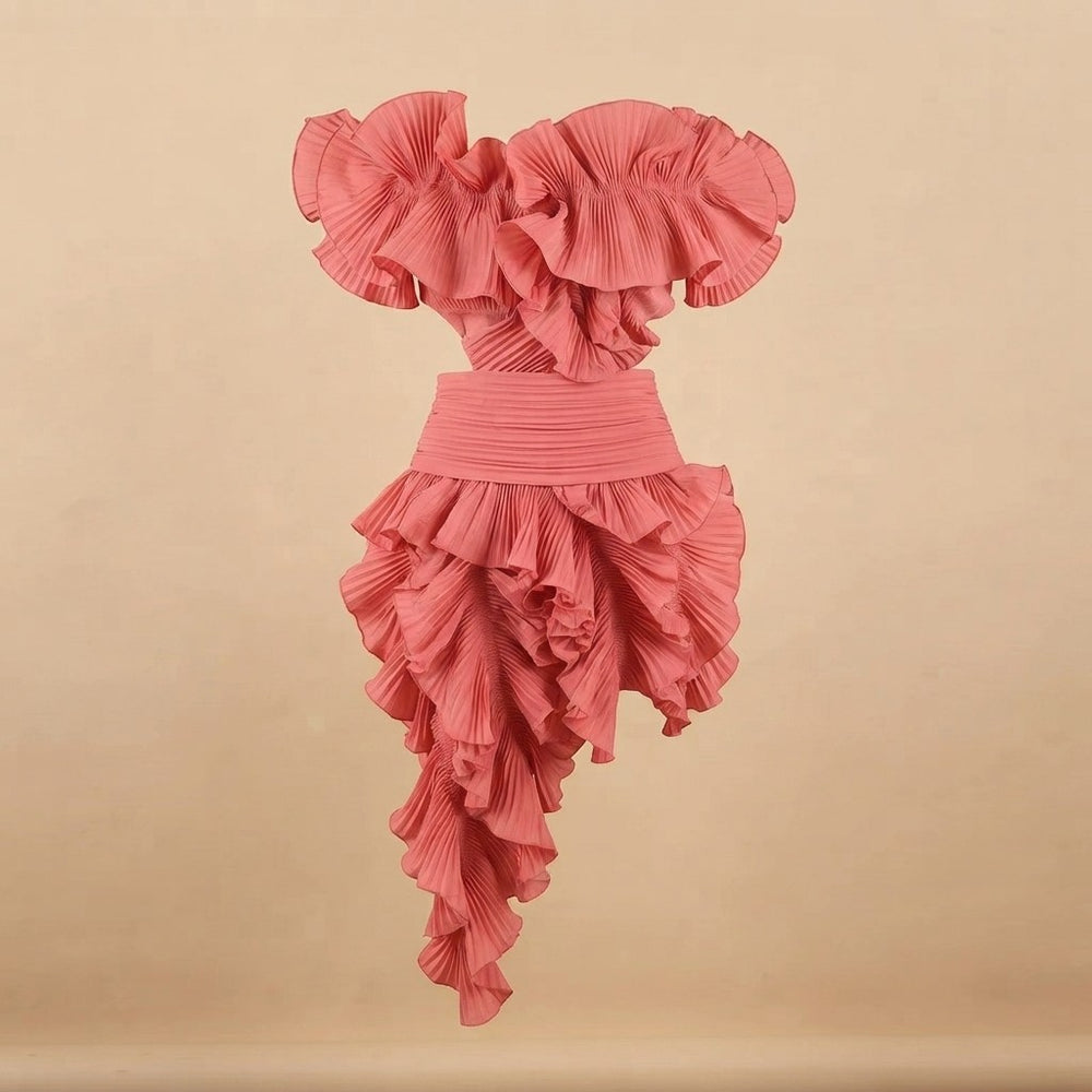 The Twirl With Me Pleated Backless Dress