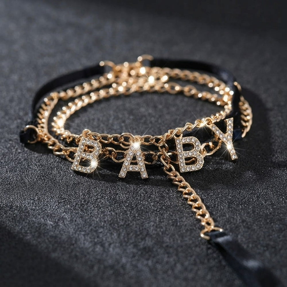 The ROSIVA After Dark Rhinestone Body Chain