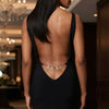 The ROSIVA After Dark Rhinestone Body Chain