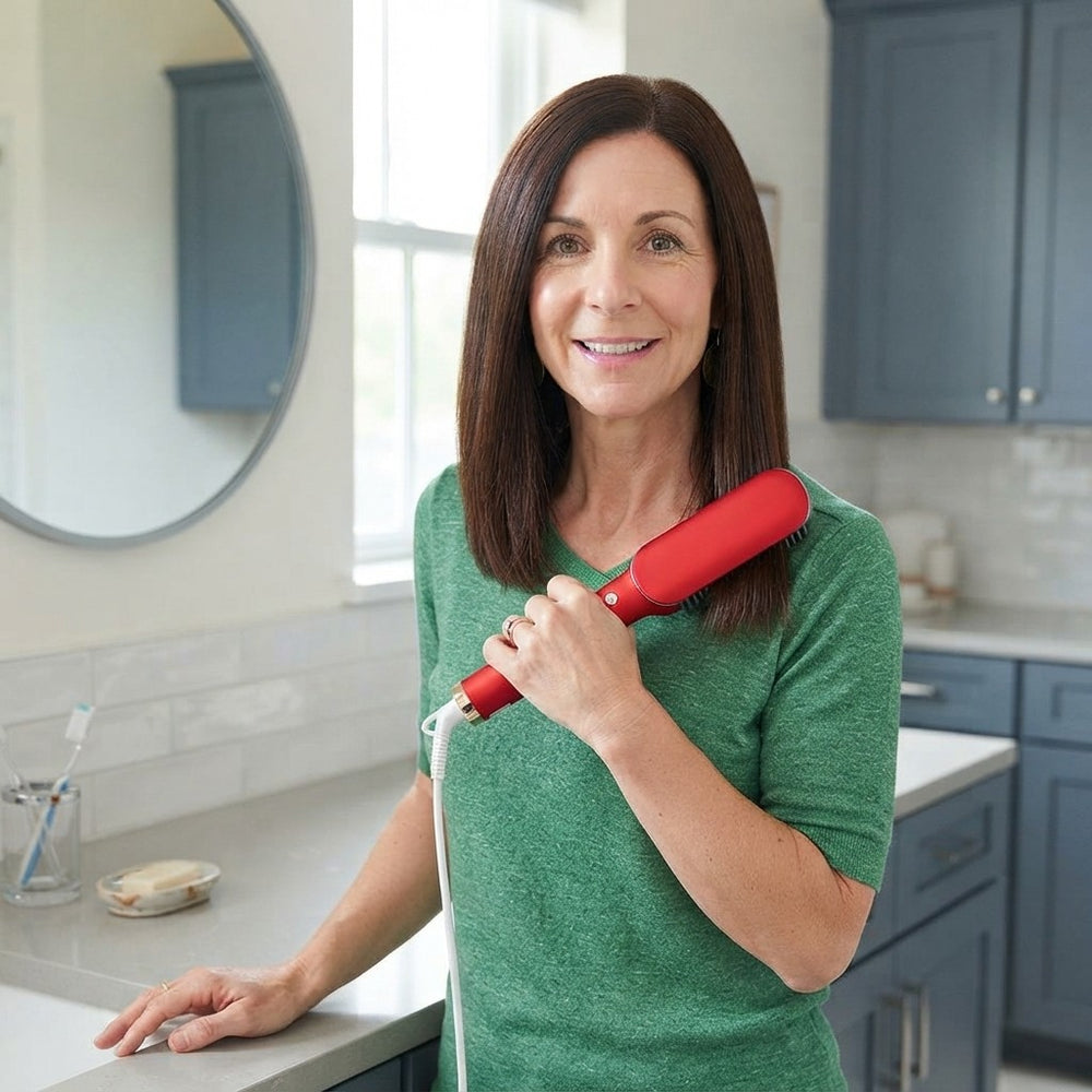 The Sleek & Slay 2-in-1 Styling Brush