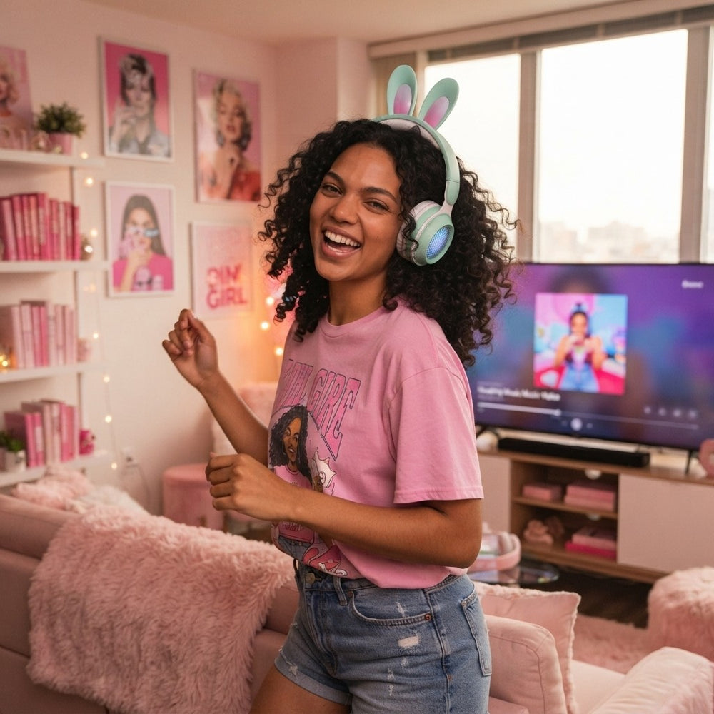 The Bunny Glow Wireless Headphones