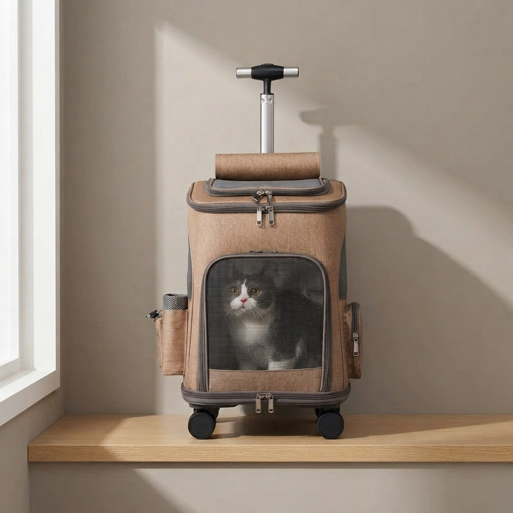 The Jet-Set Paws Rolling Pet Carrier