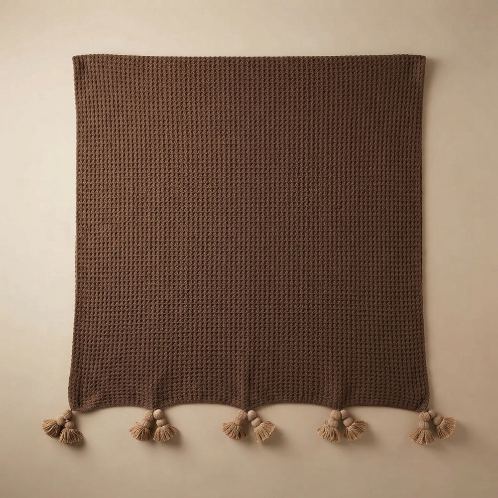 The Cozy Crush Pom-Pom Knit Throw