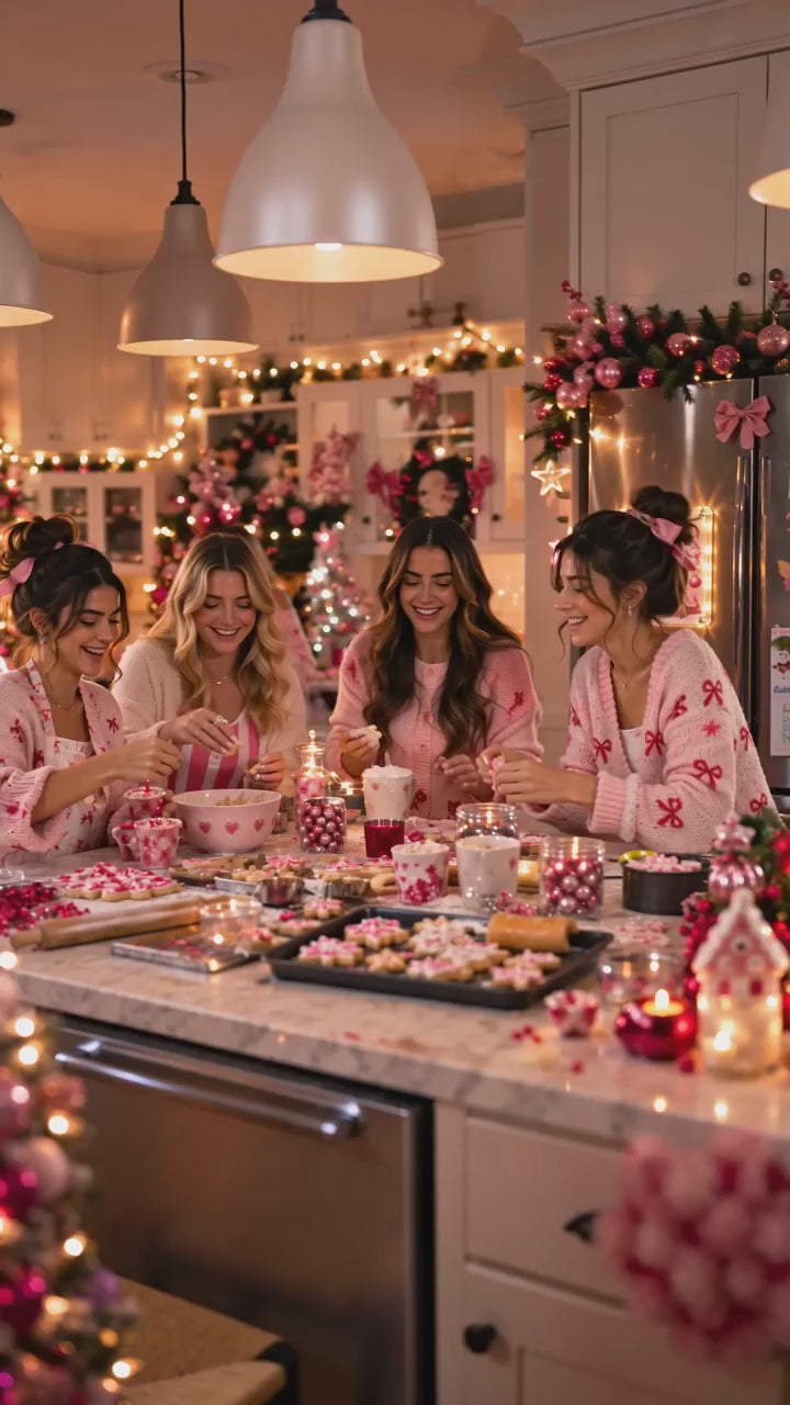 The Pink Christmas Spin & Glow Music Magnet